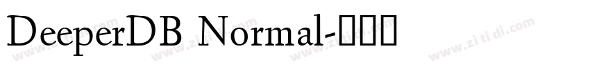 DeeperDB Normal字体转换